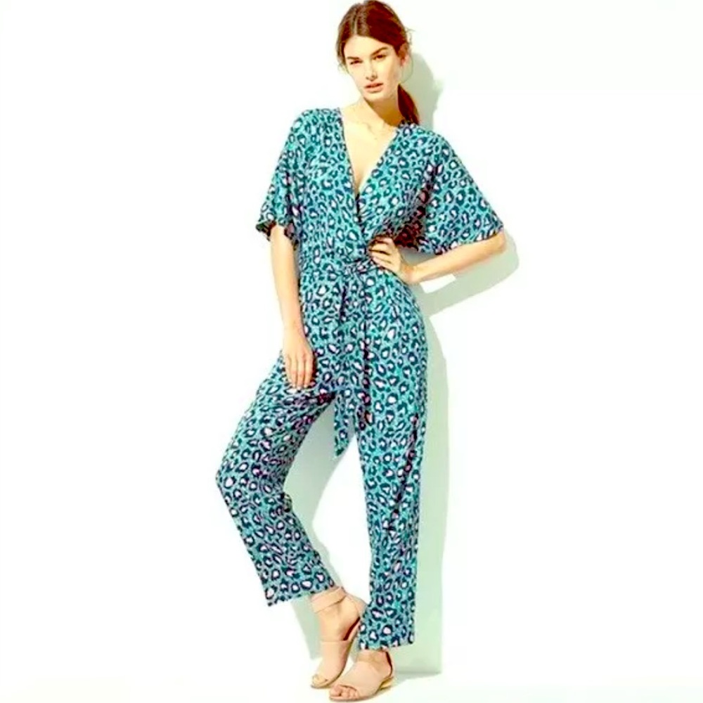 H&M Leopard Print Jumpsuit